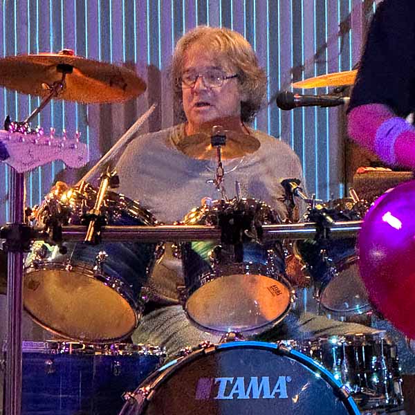 Doug Brown playing drums