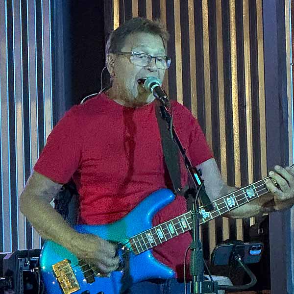 Otto David playing bass
